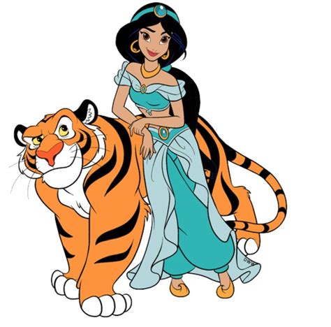 princess jasmine tiger|princess jasmine and rajah.